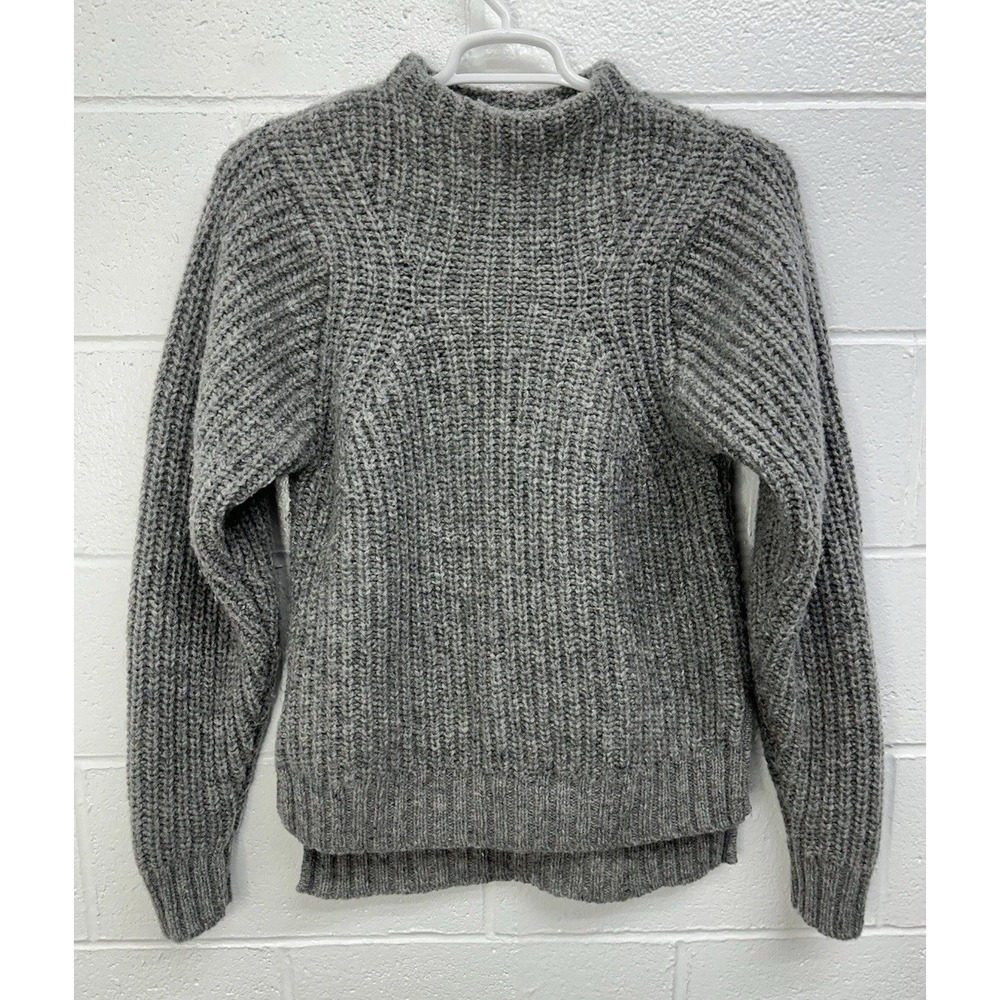 REI Thick Knit Wool Fishermans Sweater Gray / Women's‎ Small